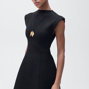 Mango Classic Black Flared Dress
